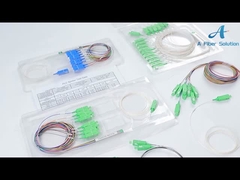 1 × 4 SC APC Fiber Optik Bölücü, Kablo TV için Mini Tip PLC 4 Yollu Bölücü