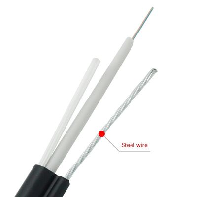 GJYXC8H Dış Mekan Fiber Optik Kablo 8 FRP Gücü G.652D LSZH 12 Çekirdekli Tek Mod