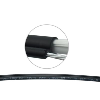 GJYXC8H Dış Mekan Fiber Optik Kablo 8 FRP Gücü G.652D LSZH 12 Çekirdekli Tek Mod