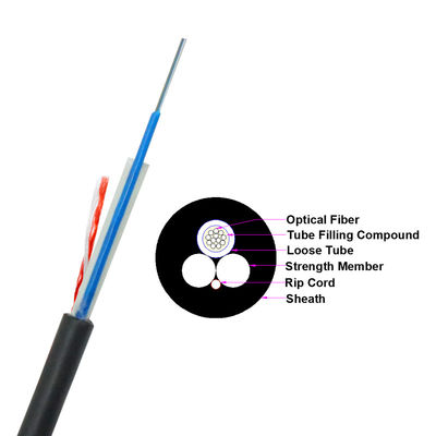 Dış Mekan İçin OM1 Tek Modlu Fiber Optik Kablo FRP Gücü