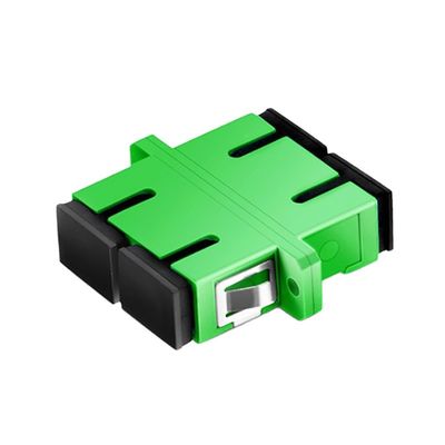 Tek Modlu Çift Yönlü Fiber Optik Adaptör SC UPC APC Yeşil Renk
