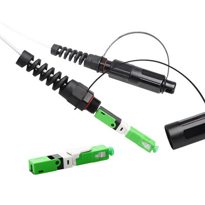 IP68 FTTH Çözümü, SC APC Saha Montajlı Corning Optitap Konektörü