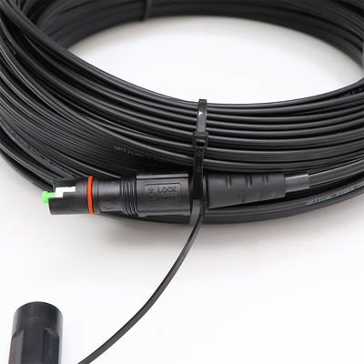 1 Çekirdek Dış Mekan FTTH Çözümü Düşürme Kablosu MINI IP SC APC Konnektör Tipi