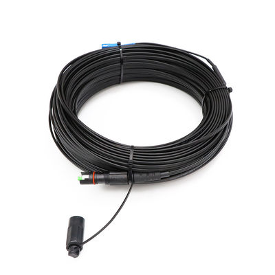 1 Çekirdek Dış Mekan FTTH Çözümü Düşürme Kablosu MINI IP SC APC Konnektör Tipi