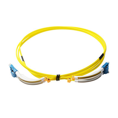 90 Derece Açı Çizmeli Özelleştirilmiş 1m SC LC Fiber Yama Kablosu Kablosu