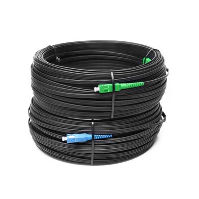 Jumper Dış Mekan FTTH Bırakma Kablosu, G657A Fiber Optik Yama Kablosu