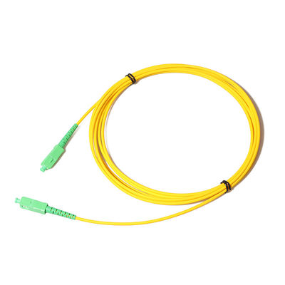SC APC Fiber Kablo Yama Kablosu FTTH Sistemi için 2mm Tek Modlu Simplex
