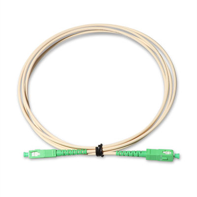 SC APC Fiber Kablo Yama Kablosu FTTH Sistemi için 2mm Tek Modlu Simplex