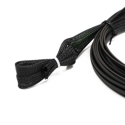 Siyah Fiber Kablo Tertibatı, SC APC Yama Kablosu 1 Çekirdek Tek Uçlu, Çekme Gözlü
