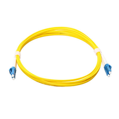 SM LC'den LC'ye Çok Modlu Fiber Yama Kablosu Kablosu 1.6mm 2.0mm 3.0mm ile Dubleks