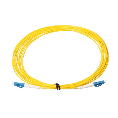 SM LC'den LC'ye Çok Modlu Fiber Yama Kablosu Kablosu 1.6mm 2.0mm 3.0mm ile Dubleks