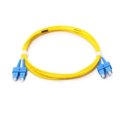 SC APC - SC APC Fiber Kablo Yama Kablosu Tek Modlu G657A 9/125 Tek Yönlü Çift Yönlü