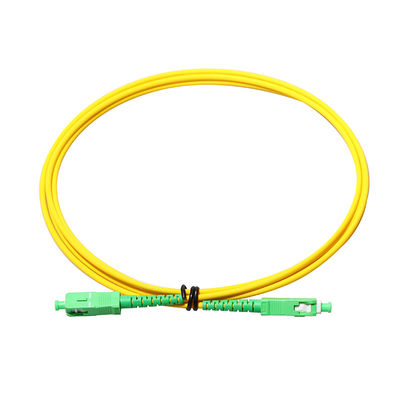 3m Sarı Fiber Optik Yama Kablosu FC SC LC ST APC UPC Tekli Mod