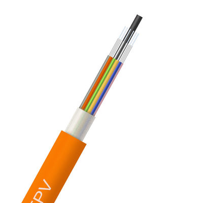 4 6 8 12 Çekirdek Dahili fiber optik kablo GJBFJV Koparma Sıkı Tamponlu Fiber Optik Kablo