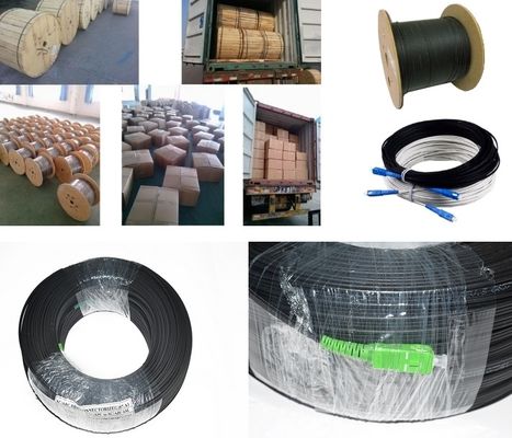 Fabrika fiyatı 1,2 Çekirdekli FTTH G657A1 G657A2 Düz Damla Fiber Optik Kablo