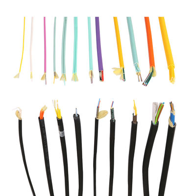 Kaliteli 2 çekirdekli Dubleks 8 Tip Kapalı fiber optik kablo GJFJV