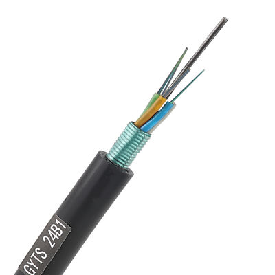 12 ~ 288 Çekirdek Zırhlı Optik Fiber Kablo Dış Mekan Fiber Optik GYTS Kablosu