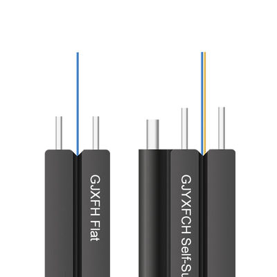 GJXH GJXCH 1,2,4,6,8,12 Çekirdek FTTH düz iç/dış mekan fiber optik kablo Saplama Kablosu