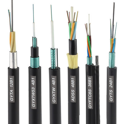 OEM Fabrika Kaynağı ADSS GYTA GYTS GYXTW 4 8 12 24 48 96 144 288 Çekirdekli Fiber Optik Kablo, Dış Mekan Fiber Optik Kablo Fiyatı