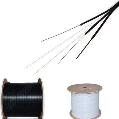 Kendinden destekli Dış Mekan Çelik Messenger Teli FRP FTTH Bırak Fibra Optica 1 2 4 çekirdekli fiber optik kablo