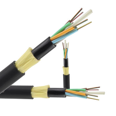 Adss Fiber Optik Kablolar 2 4 8 24 48 96 Çekirdek 12 Fiber G652D Tek Modlu Anten Karanlık Optik Fiber Kablo ADSS Dış Mekan