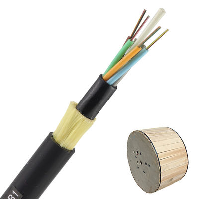 Adss Fiber Optik Kablolar 2 4 8 24 48 96 Çekirdek 12 Fiber G652D Tek Modlu Anten Karanlık Optik Fiber Kablo ADSS Dış Mekan