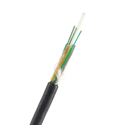 GYFTY 12 24 36 48 72 96 144 288 Çekirdek G652D Tek Modlu Örgülü Gevşek Tüp Fiber Optik Kablo