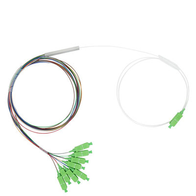 Özelleştirilmiş FTTH Fiber Optik Bölücü 1x8 PLC Mini Çelik Boru Tipi