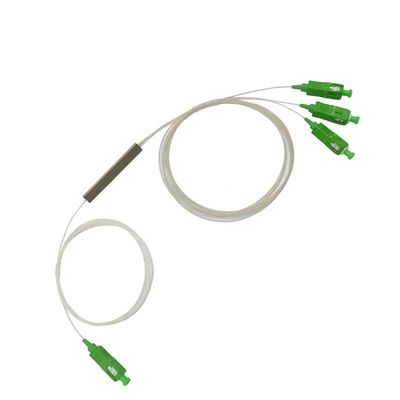 G657A1 FTTH 1x2 Fiber Optik Bölücü, Mini PLC Bölücü SC APC 0.9mm