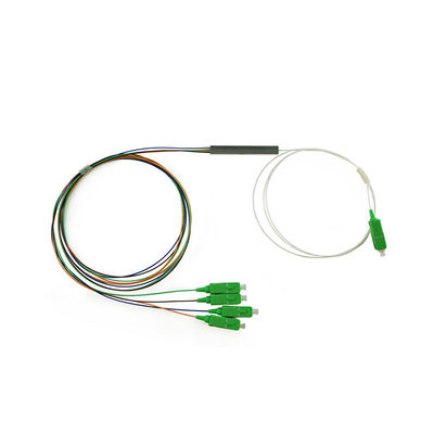 G657A1 FTTH 1x2 Fiber Optik Bölücü, Mini PLC Bölücü SC APC 0.9mm