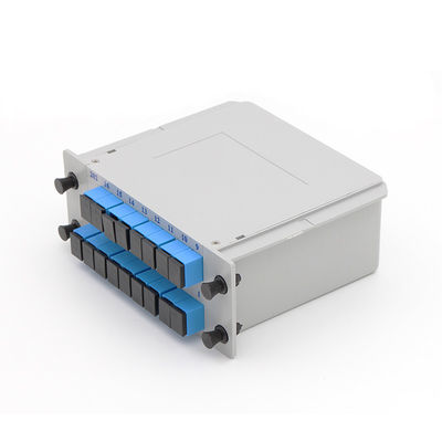 SC UPC PLC Fiber Optik Bölücü 1x16 Kaset Tipi 1650nm Dalga Boyu