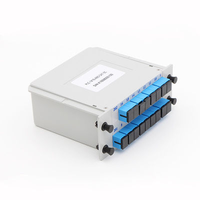 SC UPC PLC Fiber Optik Bölücü 1x16 Kaset Tipi 1650nm Dalga Boyu