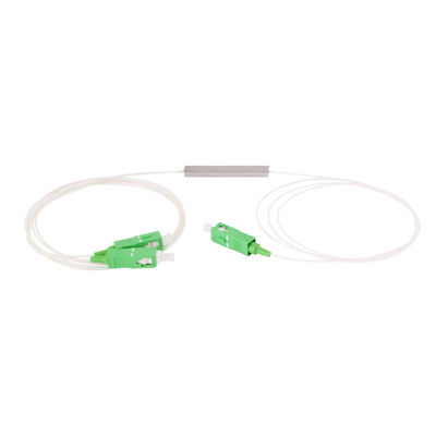 Optik 1x2 PLC Fiber Bölücü SC APC UPC Tek Modlu Mikro Çelik Boru Tipi