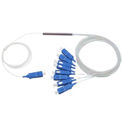 SC UPC Konnektörlü 1 Metre Fiber Optik Mini PLC Bölücü 1x8