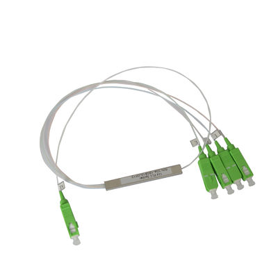 Fiber PLC 1x4 Optik Bölücü, SC APC Mikro Çelik Boru Bölücü
