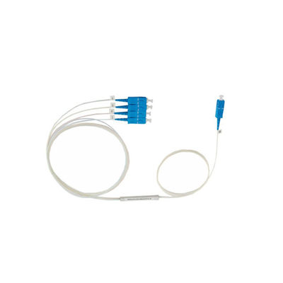SC APC UPC Konnektörlü Mini Çelik Boru Tipi 1 * 4 PLC Bölücü