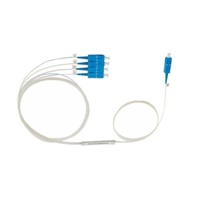 1 × 4 SC APC Fiber Optik Bölücü, Kablo TV için Mini Tip PLC 4 Yollu Bölücü