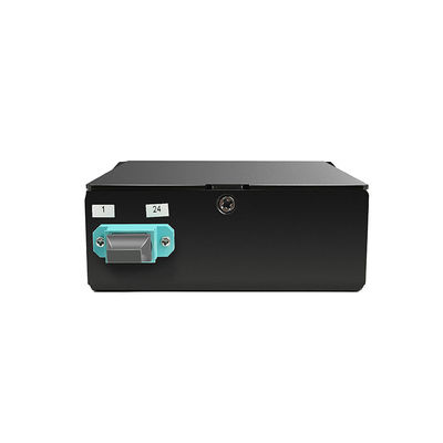 144 Çekirdek 19&quot; 1U MTP Fiber MPO Bağlantı Paneli, 4 adet OM3 MTP-LC Kasetli