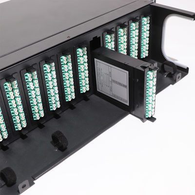 Fiber Optik MPO Yama Paneli HD 1U 2U 4U, 72 Bağlantı Noktalı 64 Bağlantı Noktalı 48 Bağlantı Noktalı