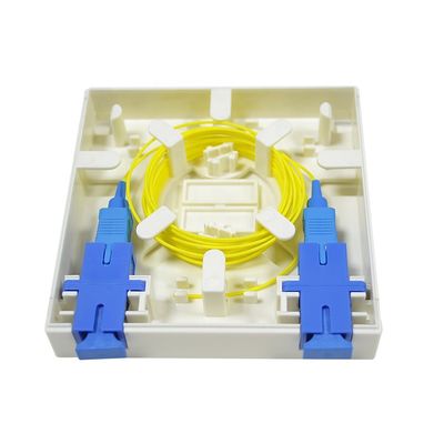 FTTH FTTB FTTX Ağı için 2 Çekirdekli Fiber Optik Terminal Kutusu 86 Tipi