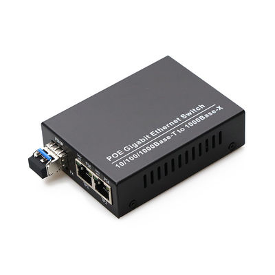 FTTH FTTB FTTX Ağı için SFP LC Fiber Ethernet Medya Dönüştürücü 20km