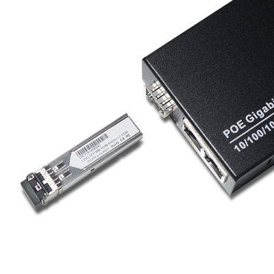 FTTH FTTB FTTX Ağı için SFP LC Fiber Ethernet Medya Dönüştürücü 20km