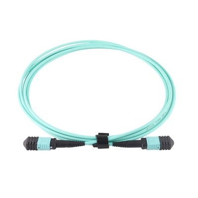12 Çekirdekli 24 Çekirdekli Fiber Kablo Yama Kablosu, Qsfp için Mtp Mpo Yama Kablosu Om3 Om4