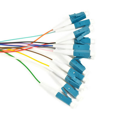 Özelleştirilmiş 12 Çekirdekli 0.9mm MPO Fiber Yama Kablosu Tekli Mod 1M Çıkış