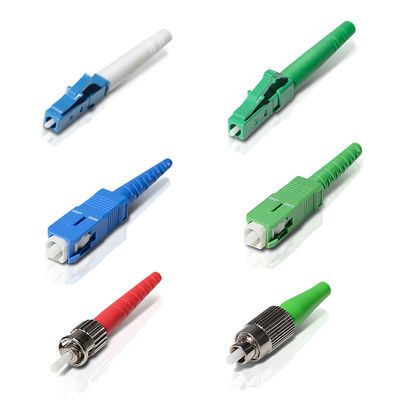 0.9mm 2.0mm 3.0mm Kablo için FC LC SC Fiber Optik ST Konektörü