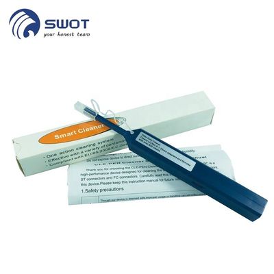 1.25mm Yüksük Fiber Kablo Aksesuarları, LC MU Tek Tıkla Fiber Optik Temizleme Kalemi