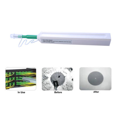 FTTH Taşınabilir 2.5mm Fiber Kablo Aksesuarları SC ST FC Konnektörü İçin Temizleyici Kalem Tipi