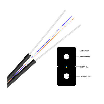 Fabrika fiyatı 1,2 Çekirdekli FTTH G657A1 G657A2 Düz Damla Fiber Optik Kablo