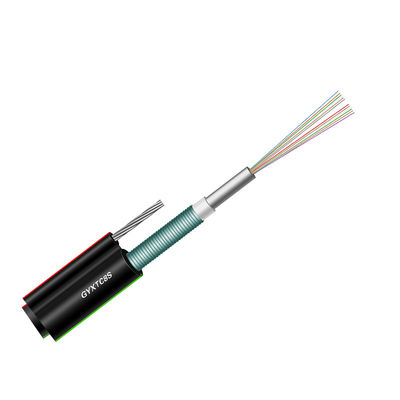Özelleştirilmiş Çelik Tel Zırhlı Kablo, PE Kılıflı Optik Fiber Kablo 4 Çekirdek