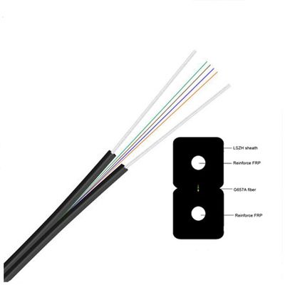 CE Sertifikalı Dış Mekan Düz 2 Çekirdekli Fiber Kablo Tekli Mod
